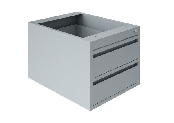 SOFAME lade-ophangblokken, 2 laden H150 mm, lichtgrijs RAL 7035, W010090097GC