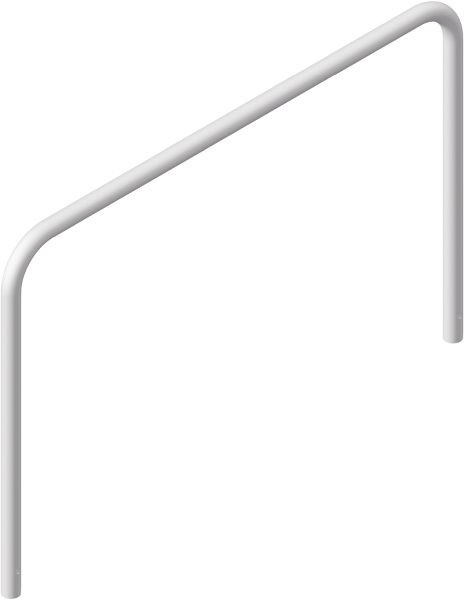 Schake buisbeugel van stalen buis Ø 48 x 2,5 mm zonder dwarsbalk voor inzetting in beton, totale breedte 1500 mm, totale hoogte 1000 mm, 448_07