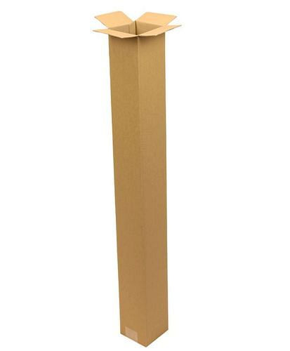 TransPak golfkartonnen vouwdoos 1-wandig, binnenafmetingen 108 x 108 x 1000 mm, formaat A0, kwaliteit 1.20B, verpakking: 25 stuks, 299203