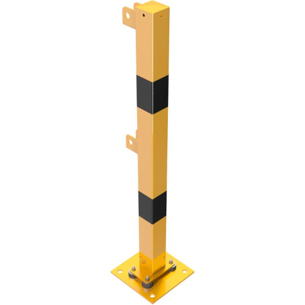 Stone HGS stootbescherming -Brooklyn- steunpaal, elastisch en kantelbaar, eindpaal voor boven- en knierail, 4270npbg