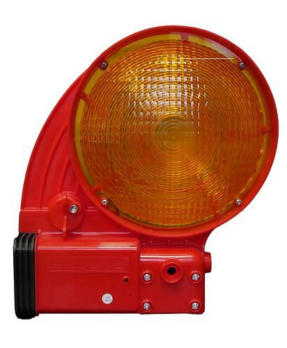 DENIOS zwaailamp voor bouwplaatsachteruitrijlichten, lichtemissie aan beide zijden, rood, 286455