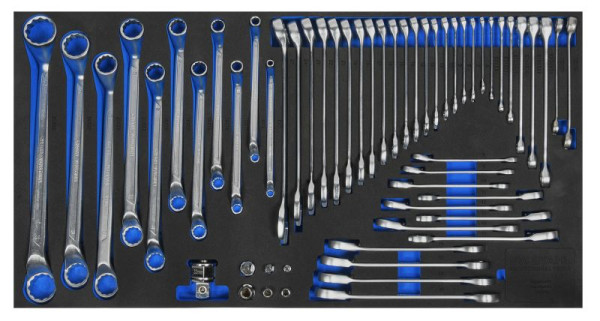 SW-Stahl werkplaatswagen assortiment, steek- en ratelsleutels, 57 stuks, Z3011-5