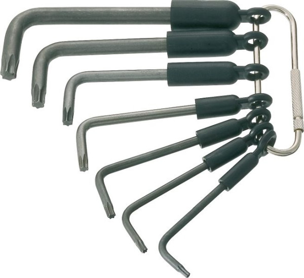 Hazet haakse schroevendraaierset, binnen TORX® profiel, T8 - T40, aantal gereedschappen: 7, 2115-T/7R
