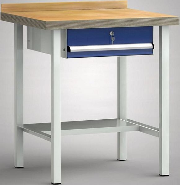 KLW standaard werkbank - 750 x 700 x 840 mm L x D x H, WS003N-0750M40-E7003