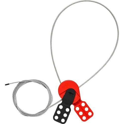 DENIOS SAFEX Universeel kabelslot, gecoate staalkabel, lengte 3 m, 311869