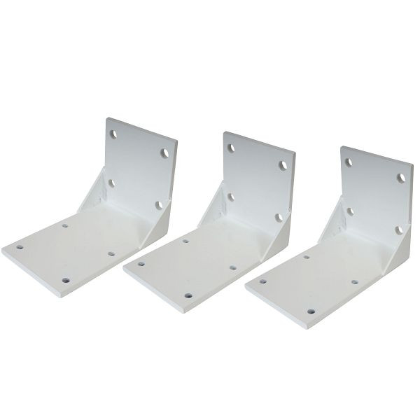 Mendler set van 3 plafondadapters voor cassettescherm T124, adapter voor plafondmontagebeugel, wit, 34297+34297+34297