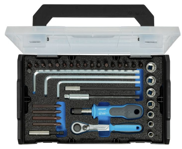 GEDORE bitset 1/4" FLEX met bitratel, 38-delig, 3437450