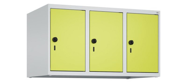 C+P kastopzet Classic PLUS, bovenkast, 7035/0024, veiligheidsdraaisluiting, 500x900x500mm, 3 vakken, 080090-30 S10010