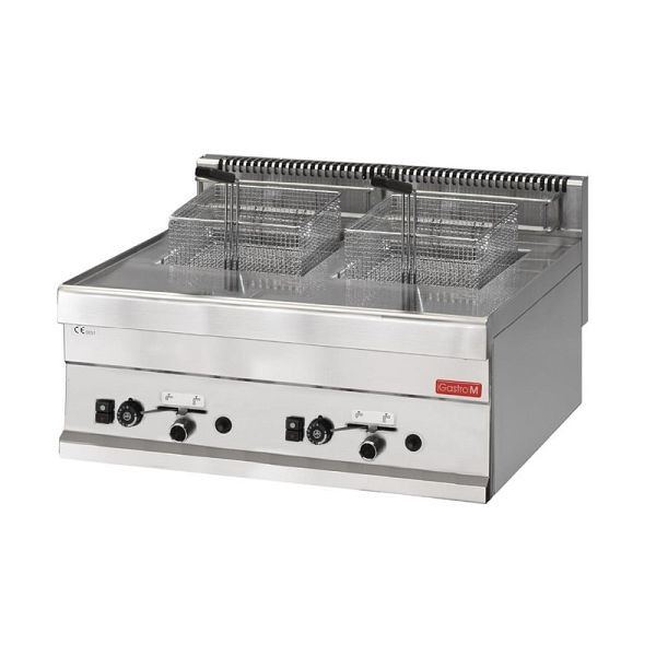 Gastro M gas dubbele friteuse 65/70FRG 2 x 8L, GL920