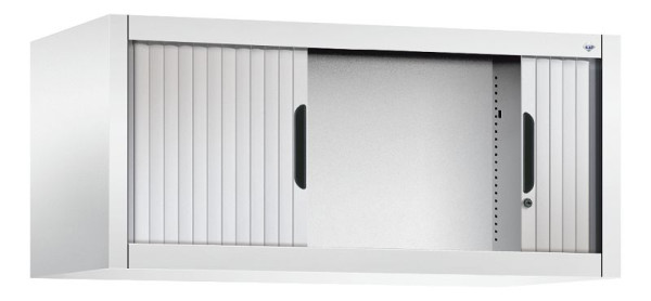 C+P rolluikkast Omnispace, H450xB1000xD420mm, kleur: verkeerswit/wit aluminium, verzonken greep, 3262-00 S10075