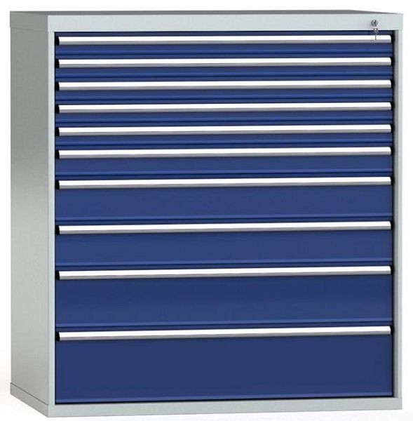 KLW ladekast 1325 x 1201 x 750 mm H x B x D, inbouwmaten: 1225 mm, indeling: 64x36 stuks, SKB1325-10EP-001