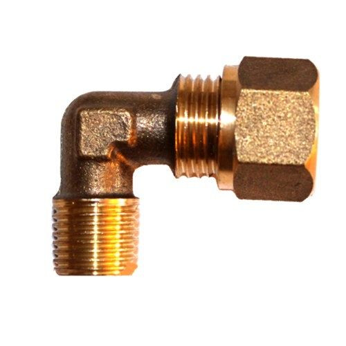 AEROTEC hoekbeugel 1/4 inch AG - 3/8 inch AG - 90 graden - met knijpring, 9412469