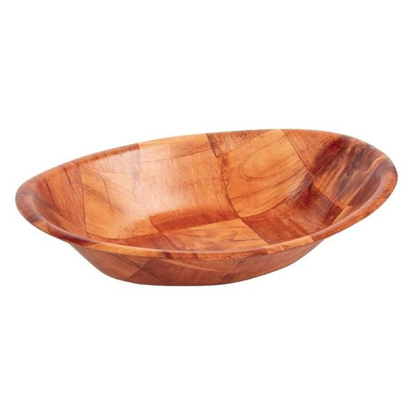 Olympia ovale houten schaal 19 x 25,5cm, L092