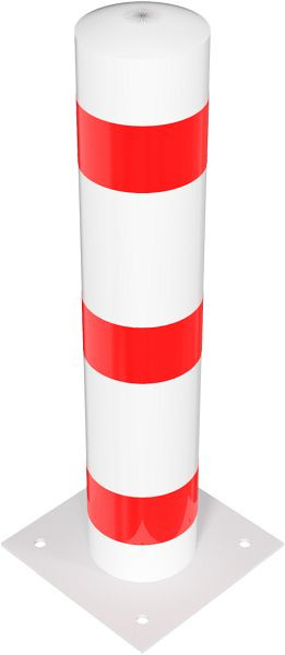 Schake stalen buispaal Ø 193 x 3,6 mm voor plugbevestiging, thermisch verzinkt / wit gecoat, thermisch verzinkt, 40193B