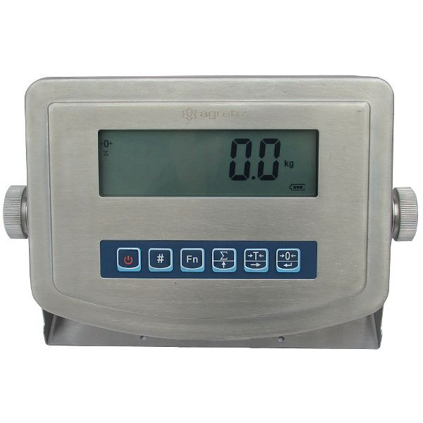 AGRIS stalen weegbak met weegbalk en display, AGW0553