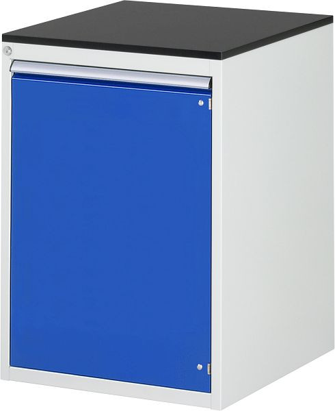 RAU ladekast serie 7000, B580xD650xH820mm, draaideur H720mm, werkblad melaminehars gecoat, 03-L5.12AL-M.11