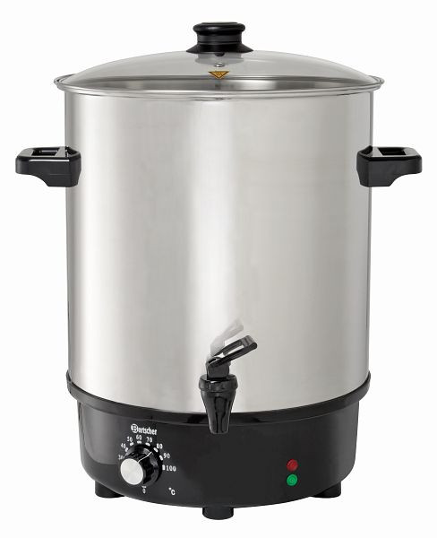 Bartscher glühweinkan, inmaakpot 30 l, chroomnikkelstaal, 200057