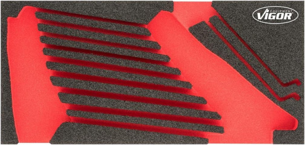 VIGOR 2-componenten zachtschuiminleg, afmetingen inzet / lademaat: S (188 x 393 x 35 mm), gebruik: V6722, V6722-L