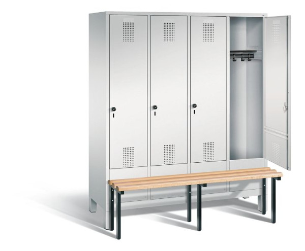 C+P Evolo locker, H1850xW1590xD815mm, kleur: lichtgrijs, 48030-42 S10000