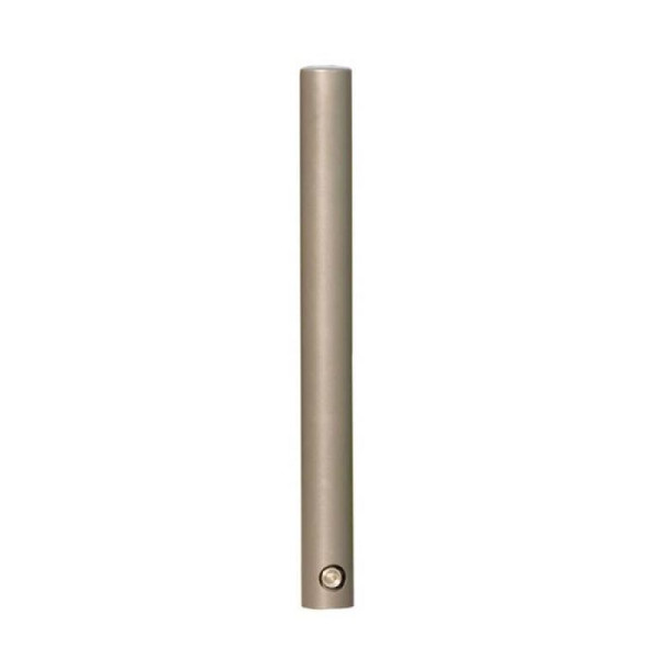 Stone HGS stijl tuinpaal -Delion- met 3p technologie, zeshoekige sluiting onderaan, RAL 9006 wit aluminium, paal: Ø 108 mm, 24686-08