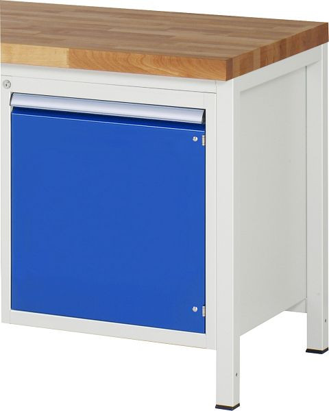 RAU onderbouwcontainer serie 7000, B580 x D650 x H620mm, 1 x draaideur afmeting L 1xH540mm, aan de bovenzijde open, 03-L3.8AR.11