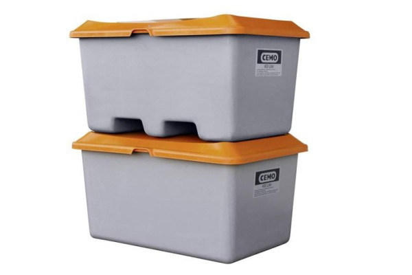 Cemo rechthoekige container van GVK, toegankelijk, 400 l, grijs, 10585