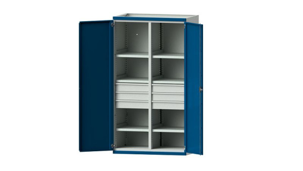 ANKE werkbanken, zware kast, model 203, 1085 x 630 x 1950 mm, RAL 7035/5010, 620.063