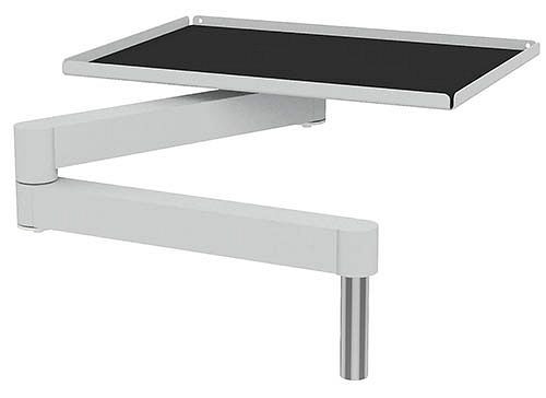 Bedrunka + Hirth zwenkarm met plank en geribbeld rubber, afmetingen in mm (BxDxH): 420 x 300 x 20, 07.98.11