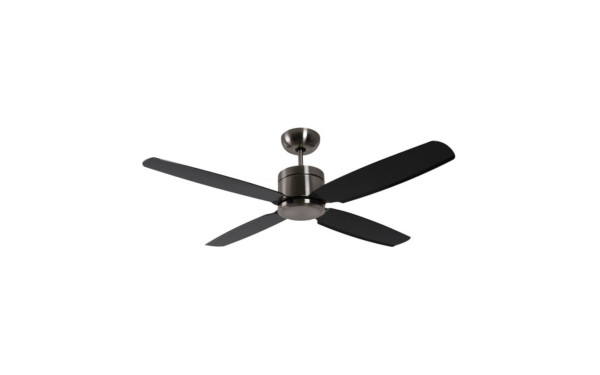 Pepeo Energiespar Deckenventilator Turno 132 cm mit Fernbedienung, Weiß / Flügel weiß, 13220121302
