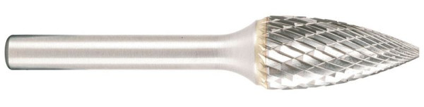 Projahn hardmetalen frees vorm G spitsboog d1 3,0 mm, schachtdiameter 3,0 mm kruisgeslepen, 700763030