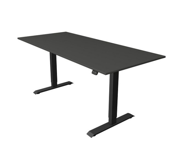 Kerkmann zit-statafel B 1800 x D 800 mm, elektrisch in hoogte verstelbaar van 740-1230 mm, antraciet, 10182313