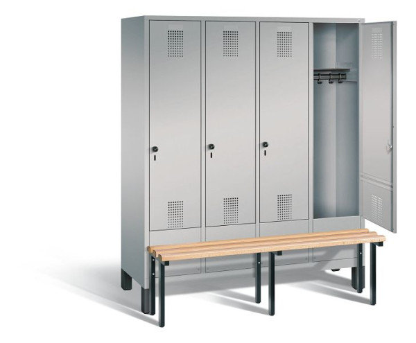 C+P Evolo locker, H1850xW1590xD815mm, kleur: wit aluminium, 48030-42 S10119