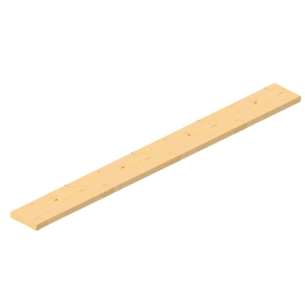 Stone HGS steigerplank van hout, lengte 2500 mm, breedte 240 mm, dikte 45 mm, volgens DIN 4074 S10, 103025
