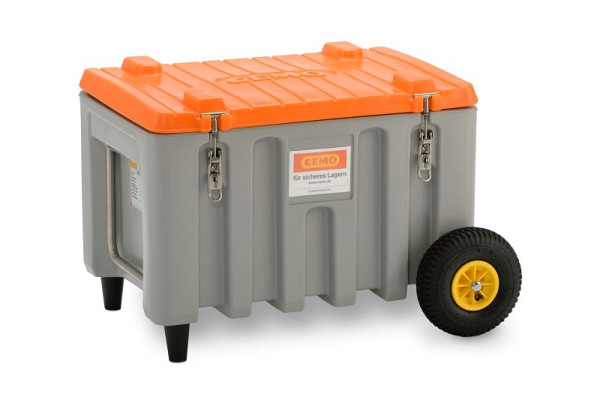 Cemo CEMbox Trolley 150 Offroad, grijs/oranje, 88 x 73 x 61 cm, 11284