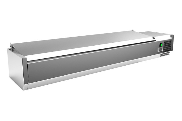 Gastro-Inox RVS bovenkoeling 8x GN1/4 met deksel, 209.161