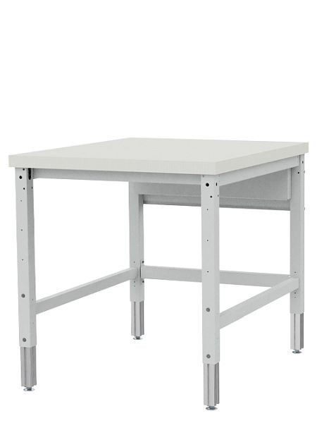 Bedrunka+Hirth paktafel, bijzettafel, in hoogte verstelbaar, afmetingen: 750 x 750 mm, materiaal werkblad: MDF plaat met HPL bekleding, 4075KL75GH