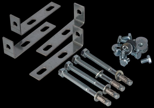 DENIOS bevestigingsset voor PolySafe-Depot type D, C, 2C, K, 212-607