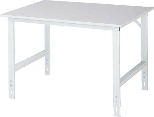 RAU Tom serie werktafel (6030) - in hoogte verstelbaar, melamine plaat, 1250x760-1080x1000 mm, 06-625M10-12.12