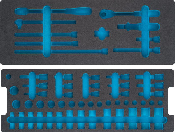 Hazet 2-componenten zachtschuim inleg, 2-componenten zachtschuim inleg, leeg voor 888 ZN Afmetingen / lengte: 570 mm x 220 mm, 163-401L