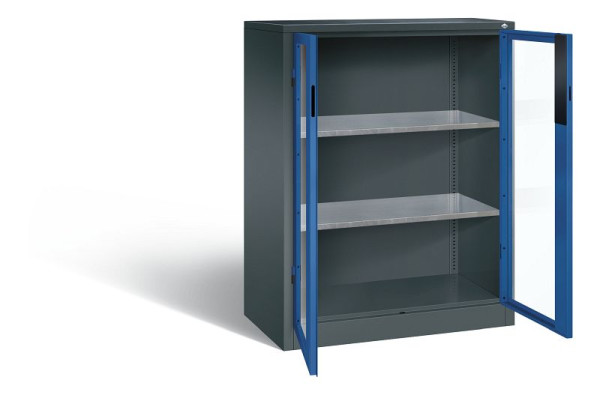 C+P gereedschapskast Acurado, H1200xW930xD500mm, kleur: antracietgrijs / gentiaanblauw, verzonken handgreep, 8521-0552 S10010