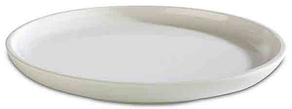 APS bord -ASIA PLUS-, Ø 16 cm, hoogte: 2 cm, melamine, binnen: wit, glanzend, buiten: wit, mat, 15425