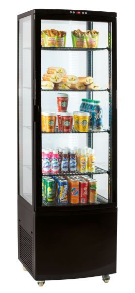 Casselin Gekoelde Vitrine 235L - Zwart, CVR235LN