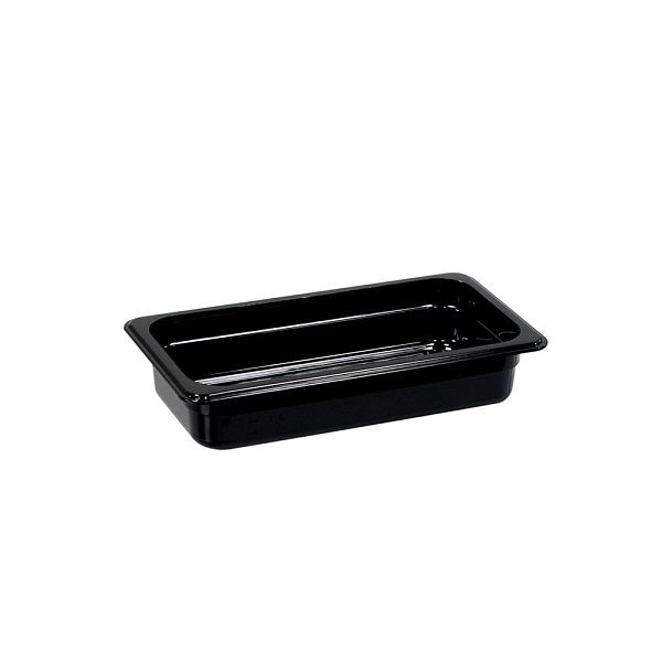 Stalgast Gastronormbak, polycarbonaat, zwart, GN 1/3