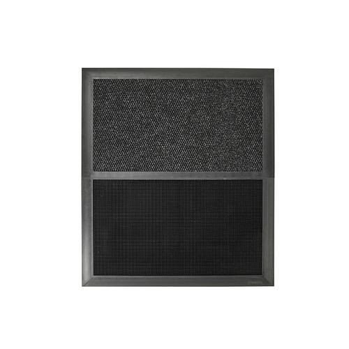 DENIOS desinfectiemat SM, natuurrubber, zwart/grijs, 2 inzetstukken, 914 x 1050 mm, 276-688