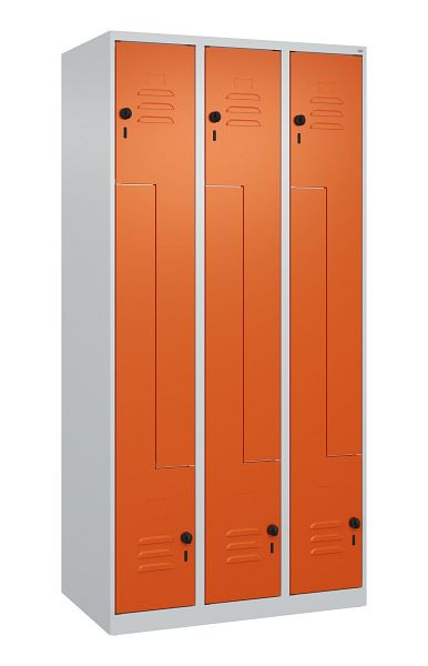 C+P Z-Spind Classic PLUS, 6 Abteile, 1850x900x500mm, 7035/2004, Drehriegel, 080003-306 S10030