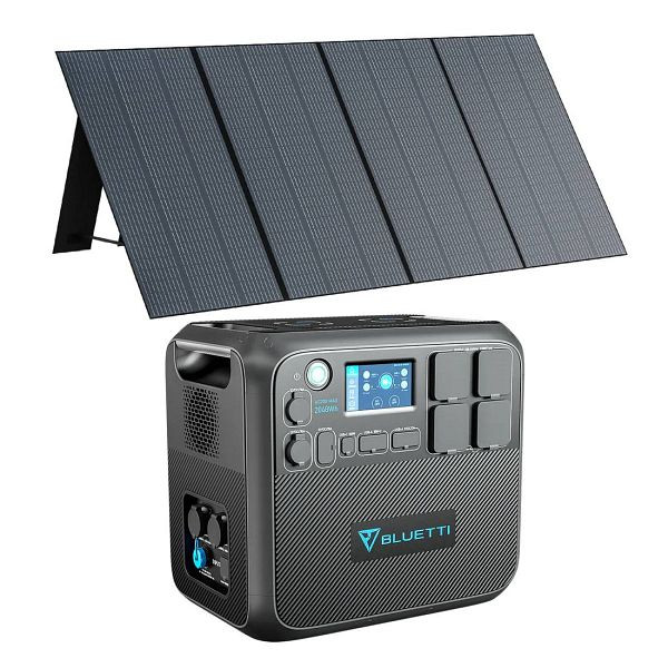 BLUETTI AC200MAX generatorset + PV350 zonnepaneel, AC200MAX+PV350