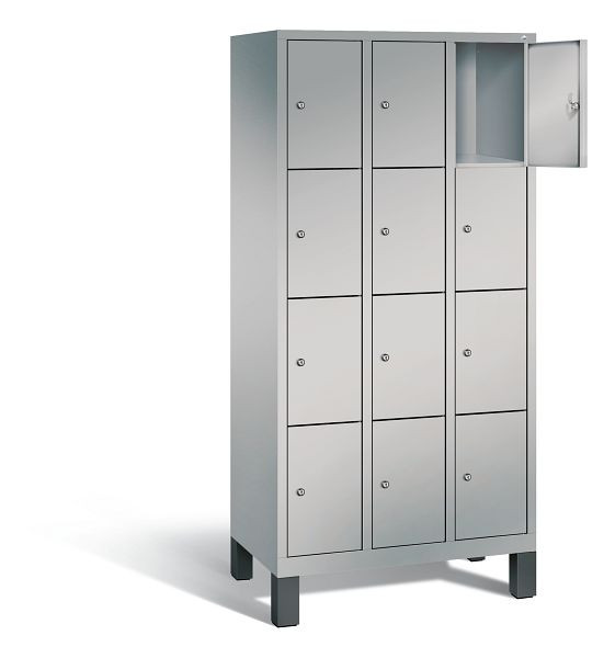 C+P lockerkast Evolo, H1850xB900xD500mm, kleur: wit aluminium, 48010-304 S10029