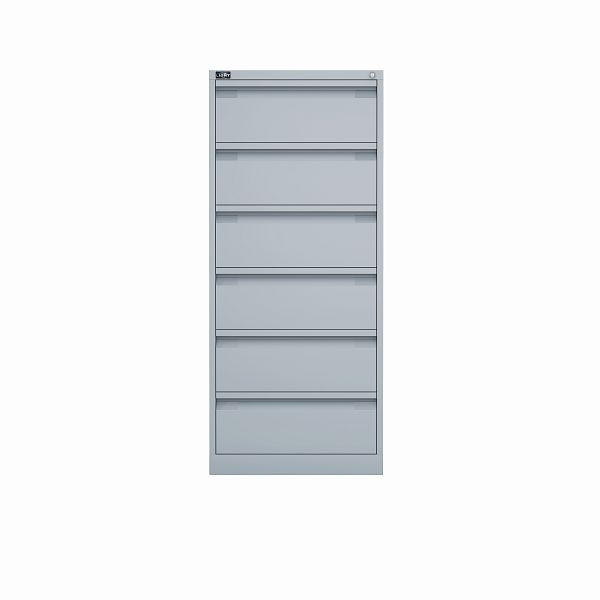 Bisley archiefkast ECO, dubbel spoor, DIN A5, 6 laden, kleur lichtgrijs, KS26645