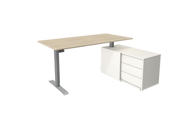 Kerkmann compleet werkstation Move 1, zilver/esdoorn, 10222050