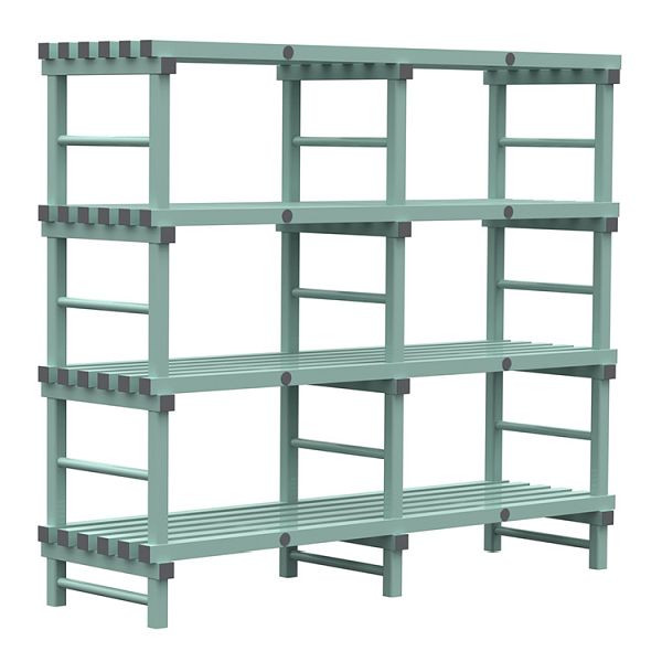 REA Euro plank 2000x600x1750mm, 4 staanders met 450mm tussenruimte, 308.165